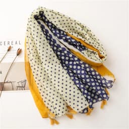 2020 New Fashion Print Summer Women cotton Scarf Polka Dot Beach Hijab Shawls and Wraps Female Foulard Echarpe Designer Bandana