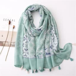 2020 New Fashion Print Summer Women cotton Scarf Polka Dot Beach Hijab Shawls and Wraps Female Foulard Echarpe Designer Bandana