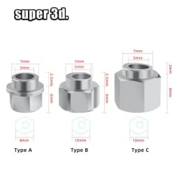 5/10pc 3D Printer Openbuilds Eccentric Spacer V Wheel Eccentric Column Isolation Screw Nut V-Slot Bore 5MM DIY Parts