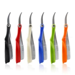 Pro Salon Hair Shaving Razor Zinc Alloy Folding Razor ABS Handle Shaving Eyebrow Shaving Hairdressing With Free 10 Blades