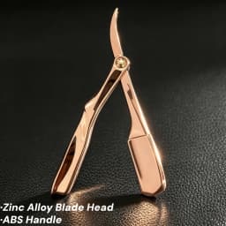 Pro Salon Hair Shaving Razor Zinc Alloy Folding Razor ABS Handle Shaving Eyebrow Shaving Hairdressing With Free 10 Blades