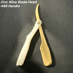 Pro Salon Hair Shaving Razor Zinc Alloy Folding Razor ABS Handle Shaving Eyebrow Shaving Hairdressing With Free 10 Blades