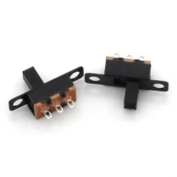 20-200pcs 50V 0.5A Mini Size Black SPDT Slide Switch for DIY Power Electronic Projects SS12F15 ON-OFF Toggle Switch Handle 6mm