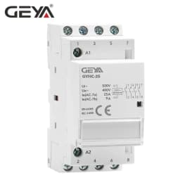 GEYA Din Rail Automatic Modular Household Contactor AC230V 4P 25A 4NO 2NO2NC 3NO1NC 50/60Hz