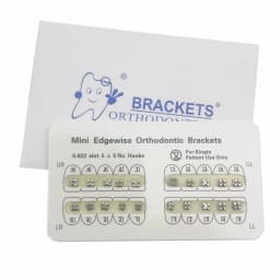 1pack Dental Orthodontic Metal Braces Bracket Mini Roth/MBT/Edgewise 022 Hooks 345 Dental Bracket Dentist Product