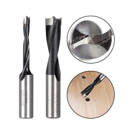 CMCP 2 Flute Carbide Wood Forstner Drill Bits 4-14mm Right Rotation Wood Hole Cutter 70mm Total Length Router Bit