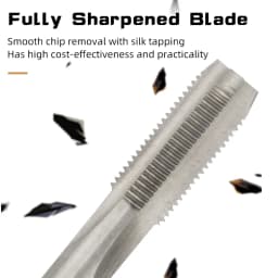 1/5/10 PCS HSS Machine Straight Groove Taps M10x1/M12X1.5/M14x1/M16x1.5/M18x1.25/M20x1.5 HSS Fine Thread Tap Tool