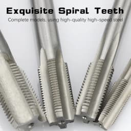 1/5/10 PCS HSS Machine Straight Groove Taps M10x1/M12X1.5/M14x1/M16x1.5/M18x1.25/M20x1.5 HSS Fine Thread Tap Tool