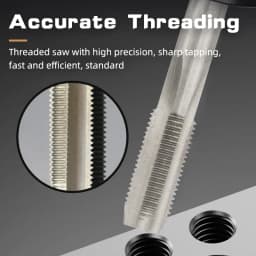 1/5/10 PCS HSS Machine Straight Groove Taps M10x1/M12X1.5/M14x1/M16x1.5/M18x1.25/M20x1.5 HSS Fine Thread Tap Tool