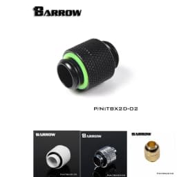 Barrow G1/4 Rotary Fitting Double Outer Teeth Connector Adapter For Water Cooling System TBX2D-02