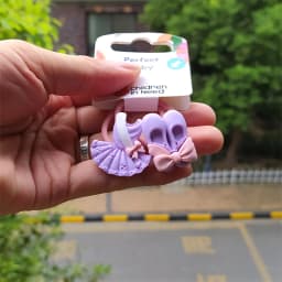 2PCS Cute Ballet Shoes Dancing Clothes Princess Headwear Kids Elastic Hair Bands Children Ropes Girls Accessories Baby Headdress