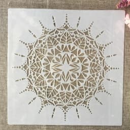 30*30cm Mandala Geometry Taiji DIY Layering Stencils Wall Painting Scrapbook Coloring Embossing Album Decorative Template