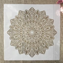 30*30cm Mandala Geometry Taiji DIY Layering Stencils Wall Painting Scrapbook Coloring Embossing Album Decorative Template