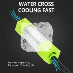 100W 150W DC 12V Green White Squid IP68 High Power Fish Attractant Bait Lure Night Submersible Underwater LED Fishing Light