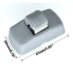 2pcs For SKODA Fabia 6Y Octavia A4 A5 1U 1Z Superb B5 3U 3B0857561B 3B0857563 Grey Front Sun Visor sunvisor Hook Clips Bracket