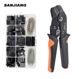 SN-28B Dupont Crimping Plier 0.25-1mm²/23-17AWG 310/620/1550PCS 2.54mm Dupont WireTerminals Clamp Kit Connectors Hand Tools Set