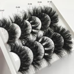 Fluffy Mink Lashes 25mm Lashes Dramatic Thick Volume Natural Eyelashes Make Up Eye Lashes 100% Cruelty Free Mink Eyelashes