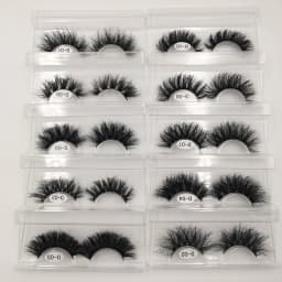 Fluffy Mink Lashes 25mm Lashes Dramatic Thick Volume Natural Eyelashes Make Up Eye Lashes 100% Cruelty Free Mink Eyelashes