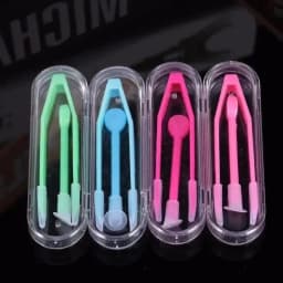 1 Set Color Contact Lens Case Box Tweezers and Suction Stick for Eyes Care Tool Contact Lenses Inserter Tools Contacts Case