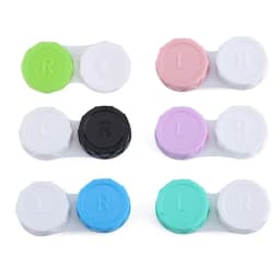 1 Set Color Contact Lens Case Box Tweezers and Suction Stick for Eyes Care Tool Contact Lenses Inserter Tools Contacts Case