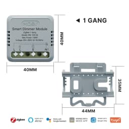 MOES Mini Tuya WiFi/Zigbee Smart Switch/Dimmer Module DIY Module Light Switch 1/2 Gang Remote Control Work Alexa Google Home