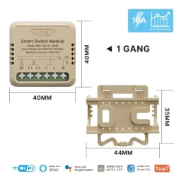 MOES Mini Tuya WiFi/Zigbee Smart Switch/Dimmer Module DIY Module Light Switch 1/2 Gang Remote Control Work Alexa Google Home