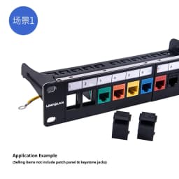 RJ45 & LC & SC Coupler Snap-in Keystone Frame Blind Plate For Modular Blank Patch Panel