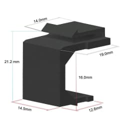 RJ45 & LC & SC Coupler Snap-in Keystone Frame Blind Plate For Modular Blank Patch Panel