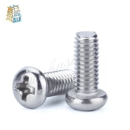 20-90pcs M1 M1.2 M1.4 M1.6 M2 M2.5 M3 M4 DIN7985 GB818 304 Stainless Steel Cross Recessed Pan Head Screws Phillips Screws