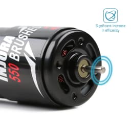 INJORA 550 Brushed Motor Waterproof 12T 21T 29T 35T 55T for 1:10 RC Crawler Axial SCX10 AXI03007 JL 90046 Slash TRX4 TRX6