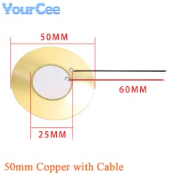 10pcs/lot Piezoelectric Piezo Ceramic Wafer Plate Sounder Buzzer Loudspeaker Sensor Dia 12MM/15MM/18MM/20MM/27MM/35MM/50MM/23MM