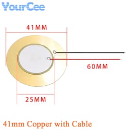 10pcs/lot Piezoelectric Piezo Ceramic Wafer Plate Sounder Buzzer Loudspeaker Sensor Dia 12MM/15MM/18MM/20MM/27MM/35MM/50MM/23MM