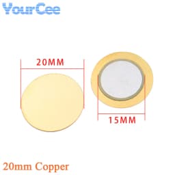 10pcs/lot Piezoelectric Piezo Ceramic Wafer Plate Sounder Buzzer Loudspeaker Sensor Dia 12MM/15MM/18MM/20MM/27MM/35MM/50MM/23MM