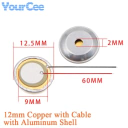 10pcs/lot Piezoelectric Piezo Ceramic Wafer Plate Sounder Buzzer Loudspeaker Sensor Dia 12MM/15MM/18MM/20MM/27MM/35MM/50MM/23MM