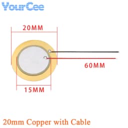 10pcs/lot Piezoelectric Piezo Ceramic Wafer Plate Sounder Buzzer Loudspeaker Sensor Dia 12MM/15MM/18MM/20MM/27MM/35MM/50MM/23MM