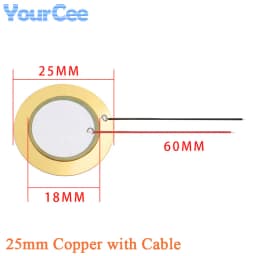 10pcs/lot Piezoelectric Piezo Ceramic Wafer Plate Sounder Buzzer Loudspeaker Sensor Dia 12MM/15MM/18MM/20MM/27MM/35MM/50MM/23MM