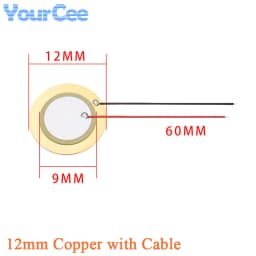 10pcs/lot Piezoelectric Piezo Ceramic Wafer Plate Sounder Buzzer Loudspeaker Sensor Dia 12MM/15MM/18MM/20MM/27MM/35MM/50MM/23MM