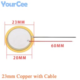 10pcs/lot Piezoelectric Piezo Ceramic Wafer Plate Sounder Buzzer Loudspeaker Sensor Dia 12MM/15MM/18MM/20MM/27MM/35MM/50MM/23MM