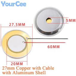 10pcs/lot Piezoelectric Piezo Ceramic Wafer Plate Sounder Buzzer Loudspeaker Sensor Dia 12MM/15MM/18MM/20MM/27MM/35MM/50MM/23MM