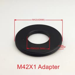 Microscope Objective RMS Thread Transfer to M42 x0.75 / M42x1 Interface Adapter Ring for Olympus microscopio