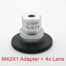 Microscope Objective RMS Thread Transfer to M42 x0.75 / M42x1 Interface Adapter Ring for Olympus microscopio