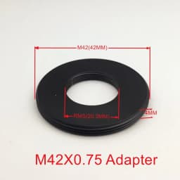 Microscope Objective RMS Thread Transfer to M42 x0.75 / M42x1 Interface Adapter Ring for Olympus microscopio