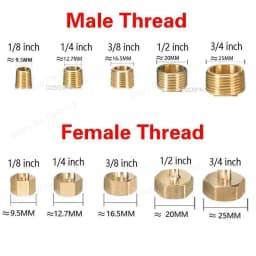 Brass Pipe Fitting 4mm 6mm 8mm 10mm 12mm 19mm Hose Barb Tail 1/8" 1/4" 1/2" 3/8" BSP Male Connector Joint Copper Coupler Adapter