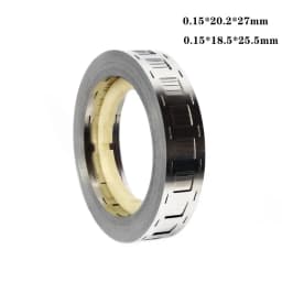 1KG Nickel-plated Steel Strip Lithium Ion-Lithium Battery 0.15x20.2x27mm / 0.15x18.5x25.5mm Used For 18650 Battery Spot Welder