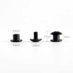 100pcs Black Steel Short Post Chicago Screw Cross Head Screw Kit for DIY Kydex Knife Sheath Holster Clips Hand Tool Parts