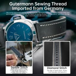 MAIKES Watch Strap 2020 High Quality Handmade Genuine Leather Watchbands For Samsung Galaxy Watch 46mm Gear S3 Huawei GT2