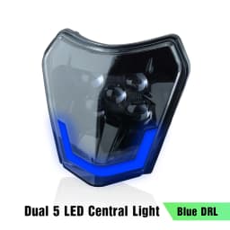 PowerZone Motorcycle Headlight Headlamp Head Light Supermoto Fairing For KTM EXC SXF MX Dirt Bike Enduro Headlight