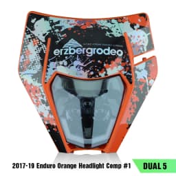 PowerZone Motorcycle Headlight Headlamp Head Light Supermoto Fairing For KTM EXC SXF MX Dirt Bike Enduro Headlight