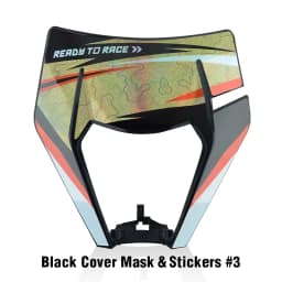 PowerZone Motorcycle Headlight Headlamp Head Light Supermoto Fairing For KTM EXC SXF MX Dirt Bike Enduro Headlight
