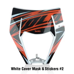 PowerZone Motorcycle Headlight Headlamp Head Light Supermoto Fairing For KTM EXC SXF MX Dirt Bike Enduro Headlight